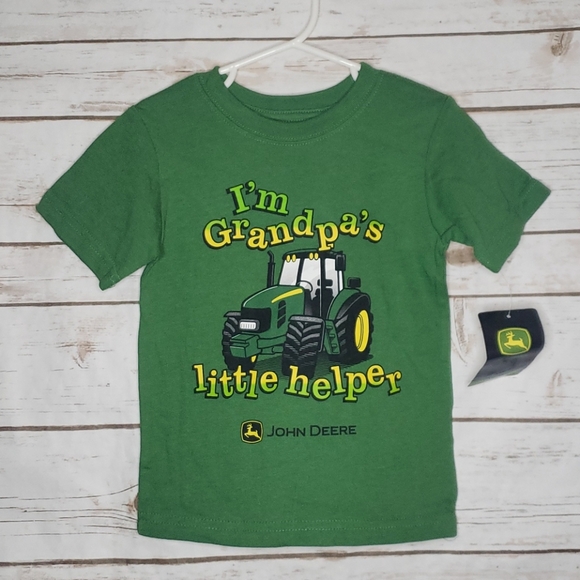 New John Deere I'm Grandpa's little helper Size 2T